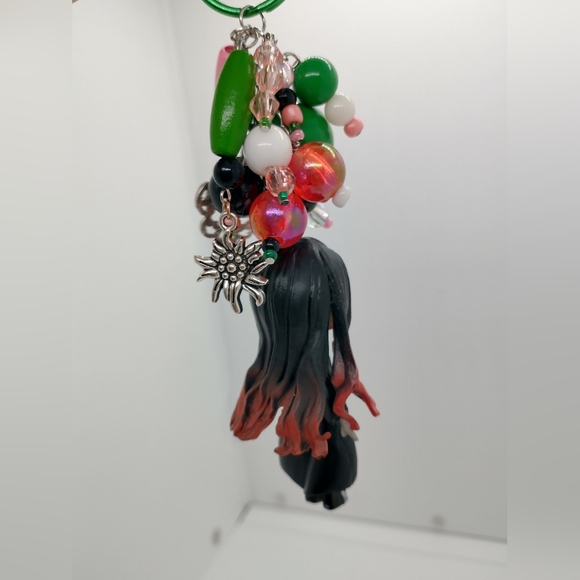 Nezuko Kamado Keychain Demon Slayer KNY Mini Figure Purse Charm Handmade - Picture 4 of 10